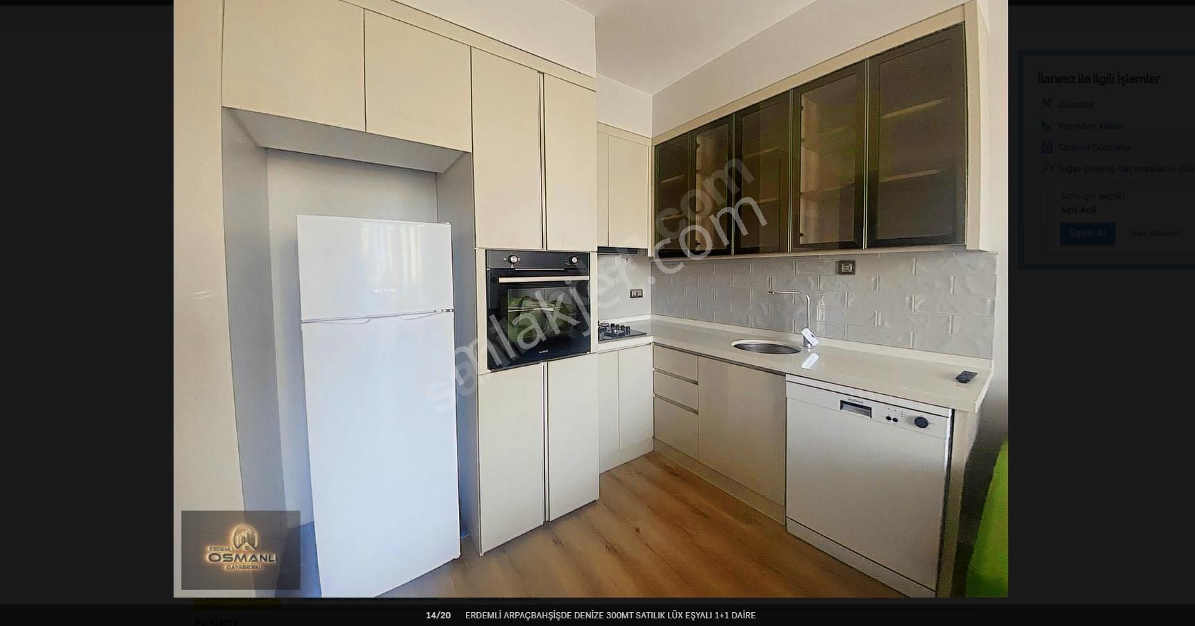 Arpaçbahşişde Acilll Satılık Denize 300metre Lüx Eşyalı 1+1 Daire