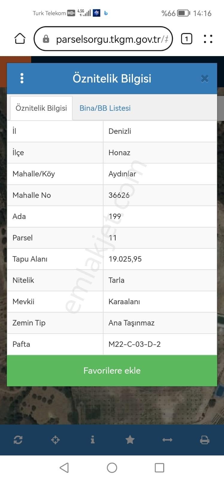 Denizli Honaz Aydınlar 19000 M2 Arazimiz Satılıktır - Görsel 5