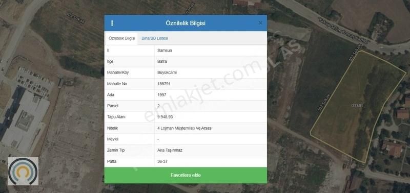 Bafra Fatih Millet Bahçesine Komşu 9948 M2 Satılık Arsa - Görsel 10