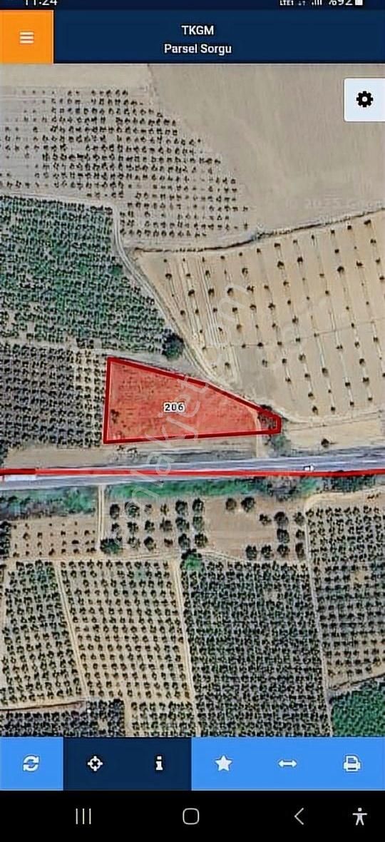 İznik Karatekin1610 Metrekare Ana Yola Cephe Satılık Tarla