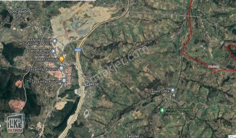 Kandıra Gıda Organize Karısı 5865m2 Manzaralı Ev Yeri