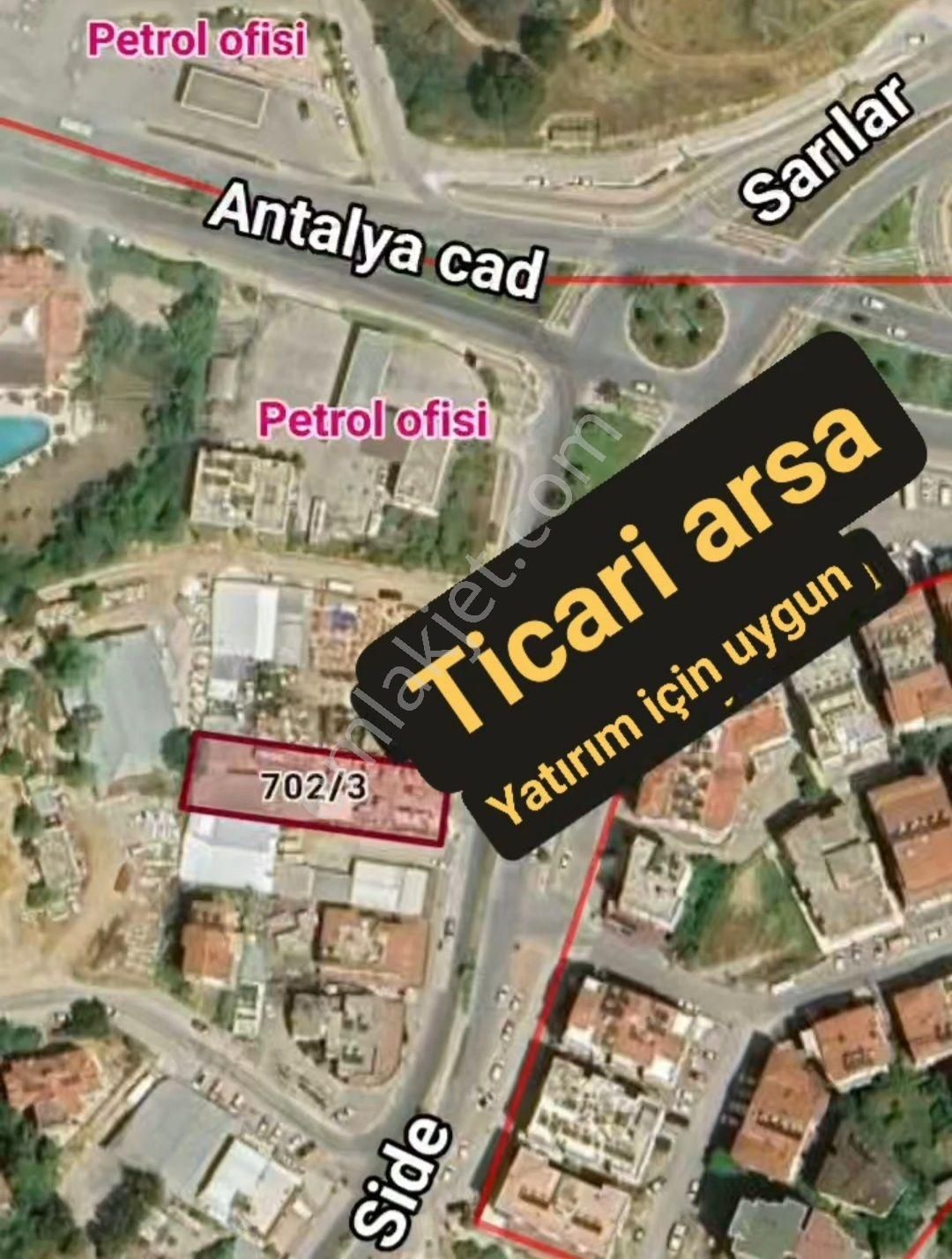 Manavgat Bölgesi İşlek Cadde Üzerinde Muhteşem Yatırımlık Arsa