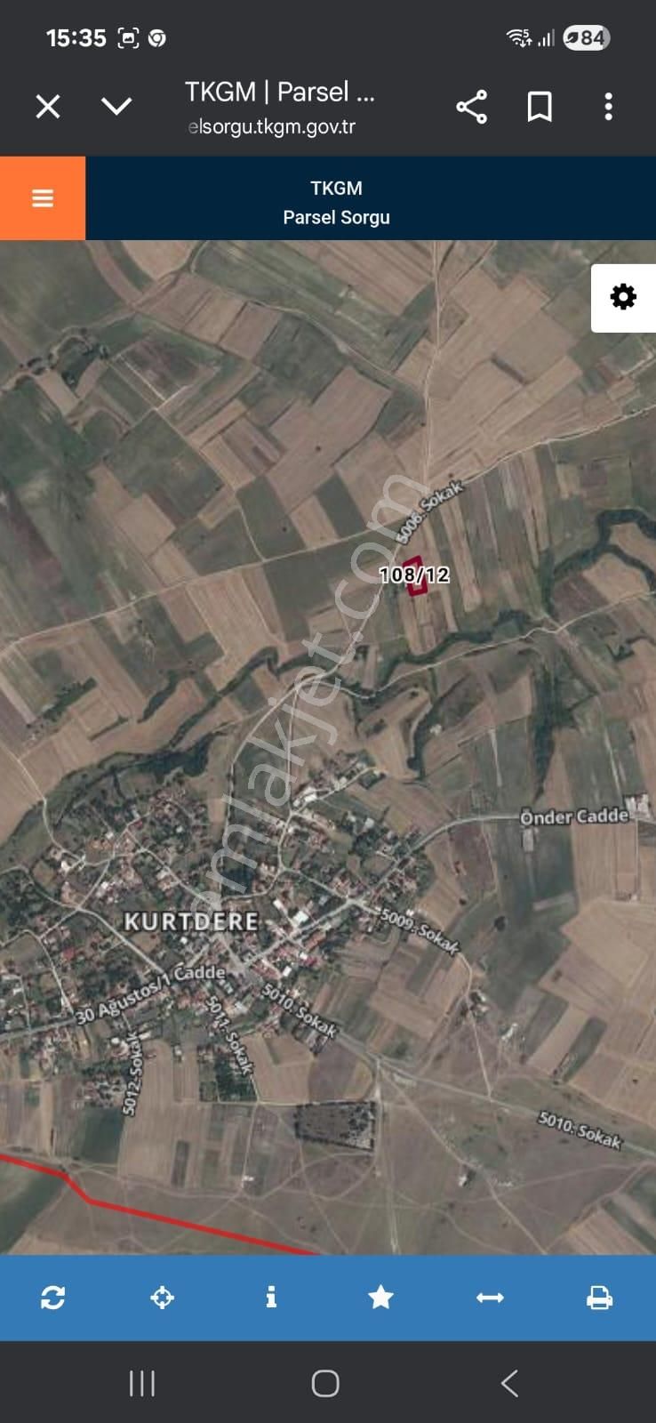 Saray Kurtdere De Tek Tapu 1.960 M2 Prefabrik Yapılya Birlikte Satılık Tarrla