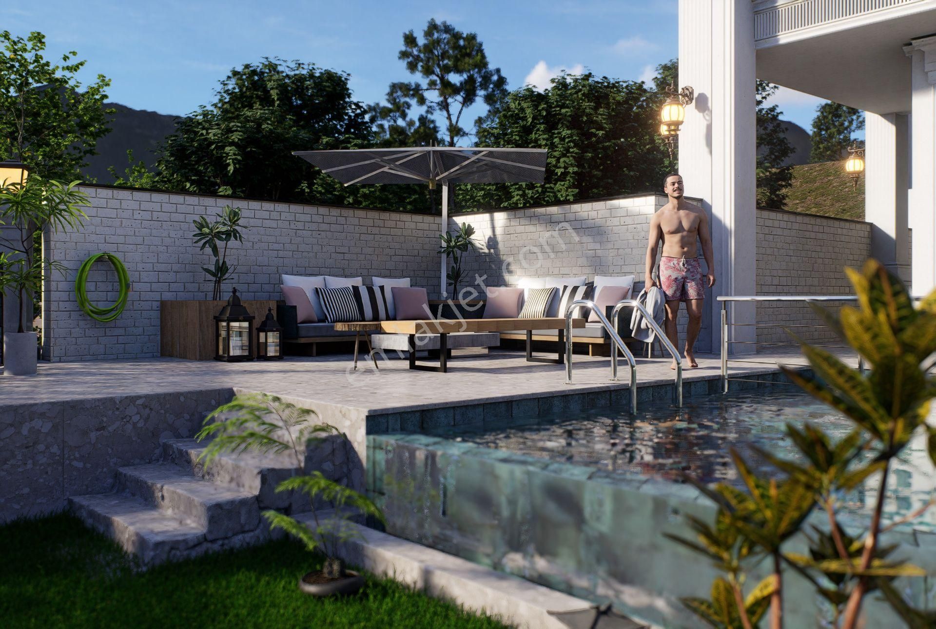 Alanya Hasbahçe 5+1 300m2 Ultra Lüks Villa Full Deniz Ve Şehir Manzaralı - Görsel 14