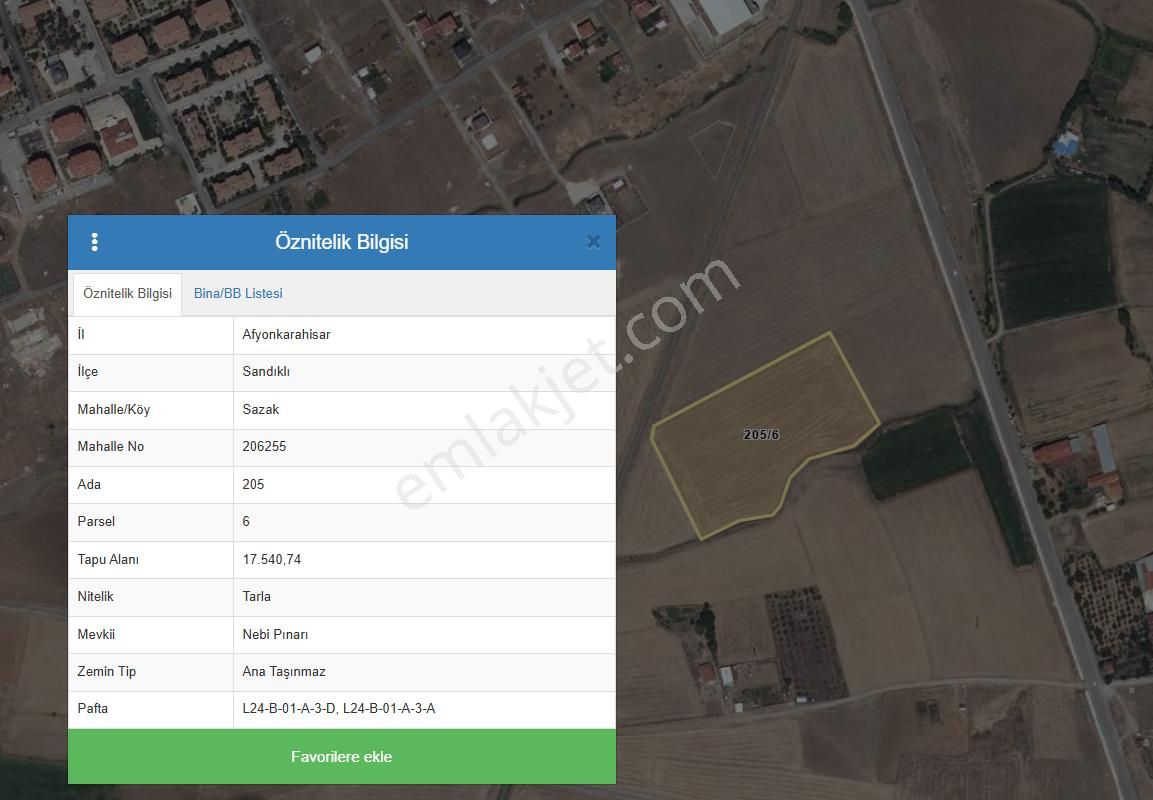 Afyonkarahisar Sandıklı'da Yatırımlık Fırsat!