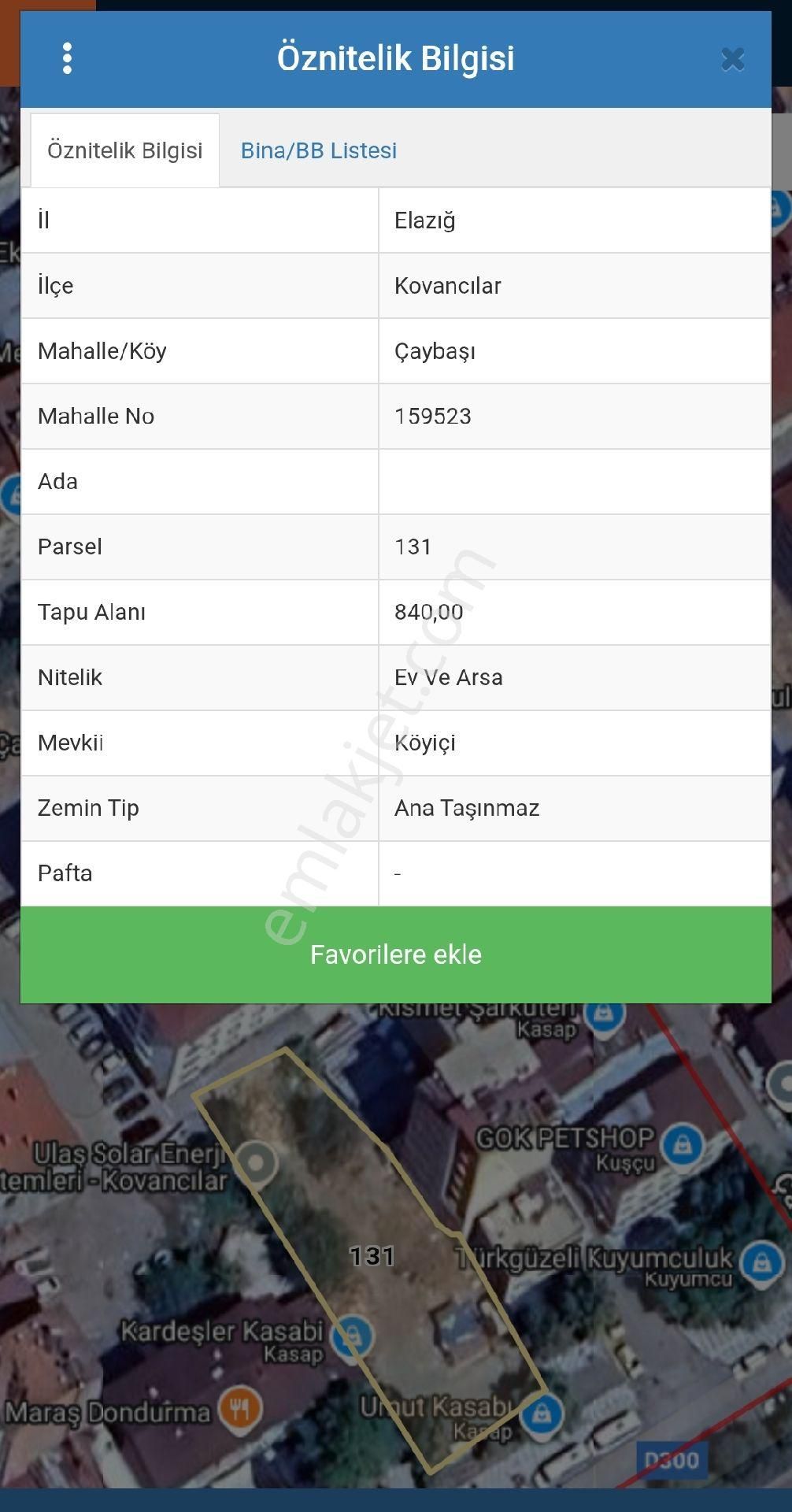 Kovancılar Da Ana Caddeye Sıfır Ticari + Konut Arsa 840 M2 - Görsel 3