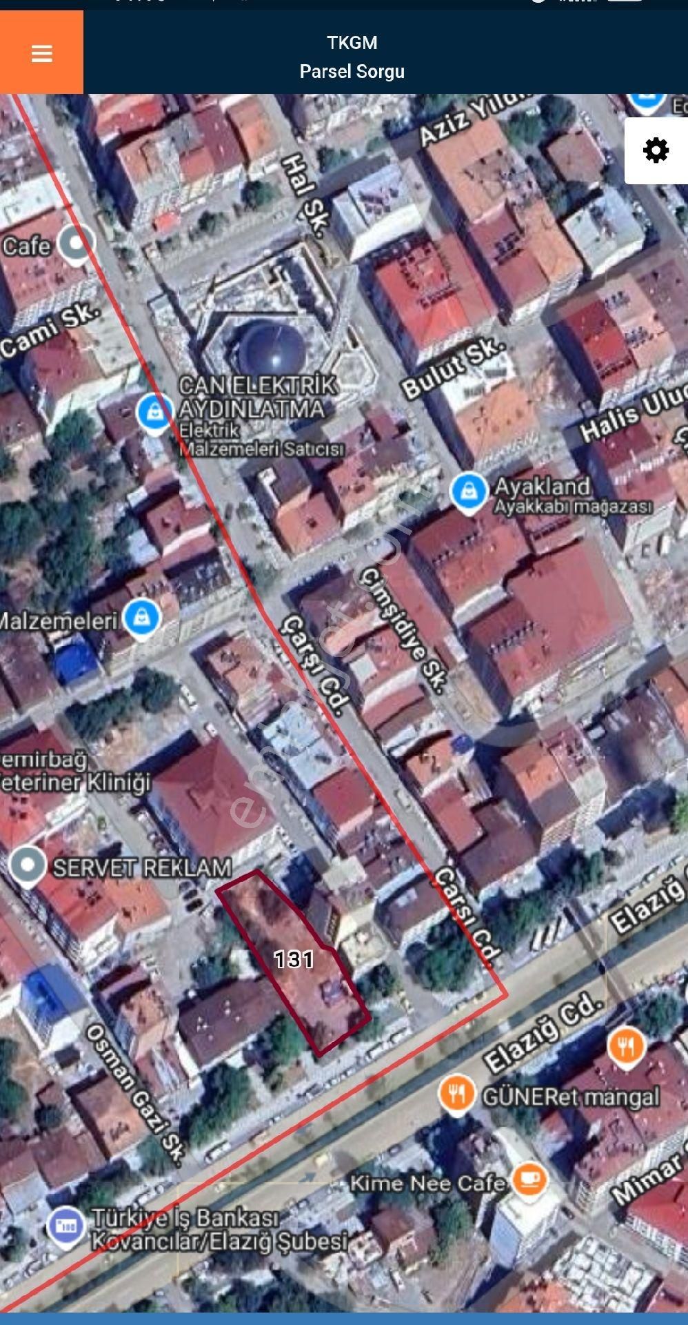 Kovancılar Da Ana Caddeye Sıfır Ticari + Konut Arsa 840 M2 - Görsel 2