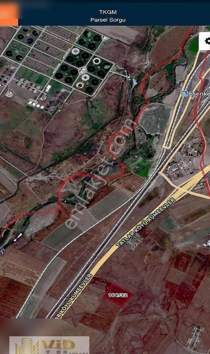 Sincan Esenler'de Tek Tapu Yol Kenarı Satılık Tarla