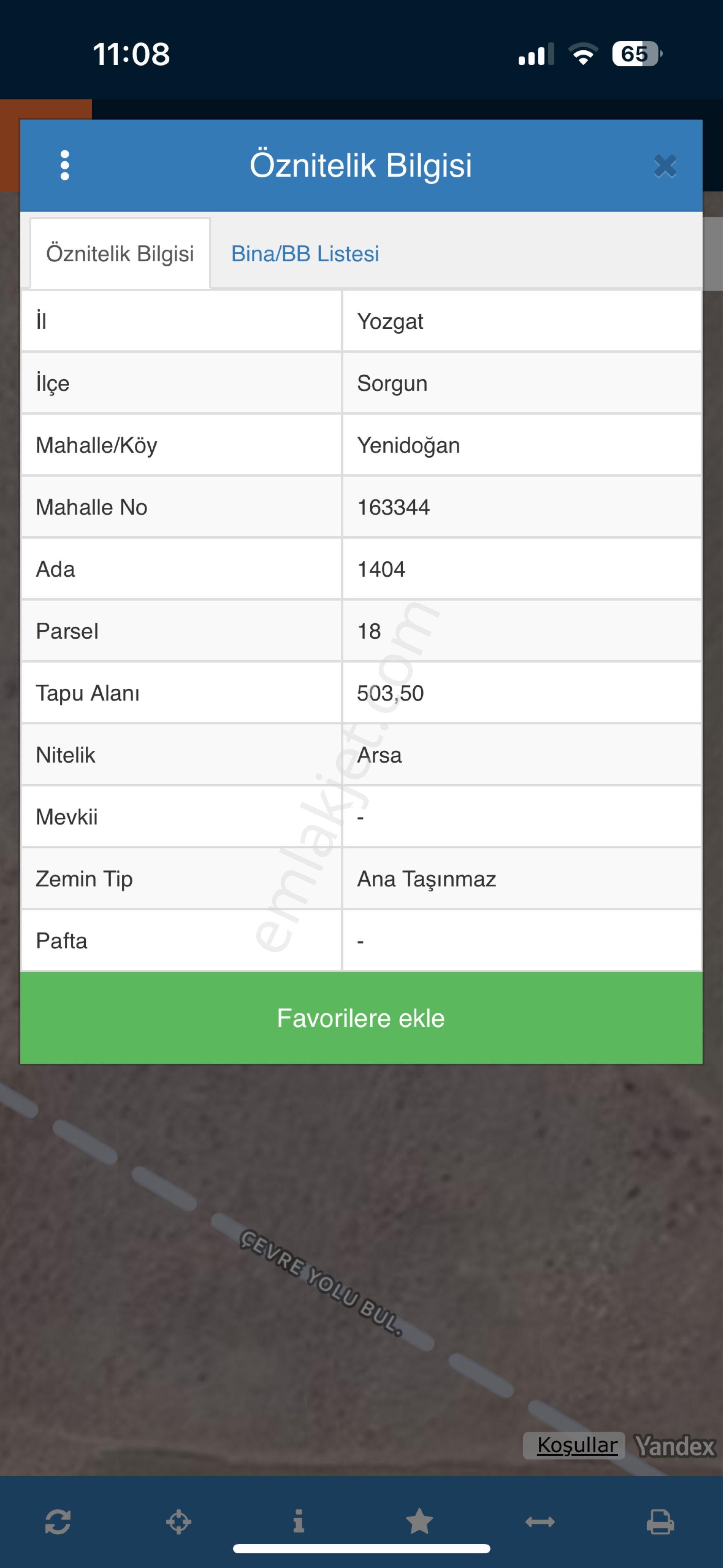 Sorgun Yenidoğan Mahallesinde Satılık Arsa