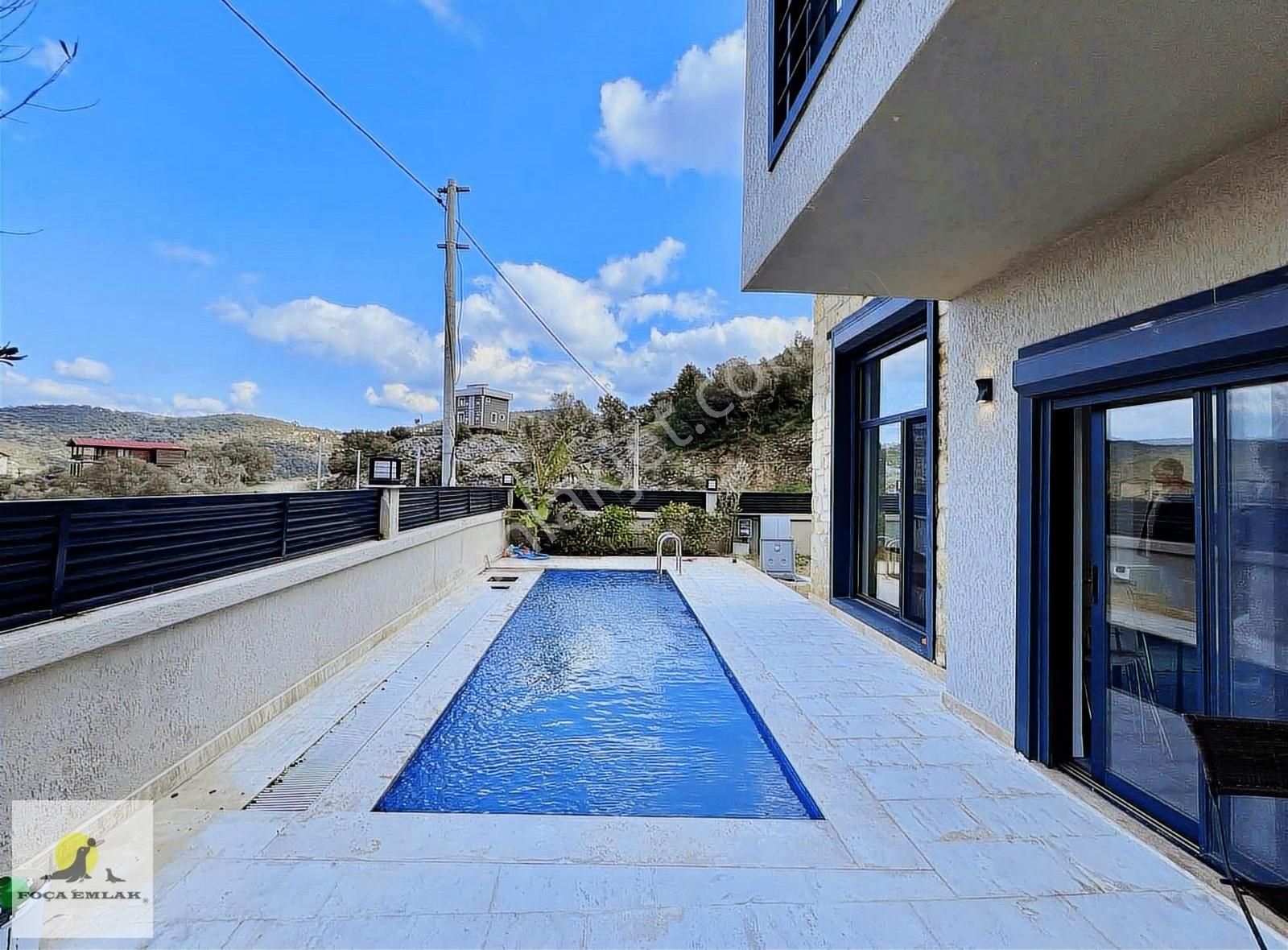 Foça Emlak'tan Sazlıca Da Satılık Muhteşem Konumda 3+1 Taş Villa - Görsel 5