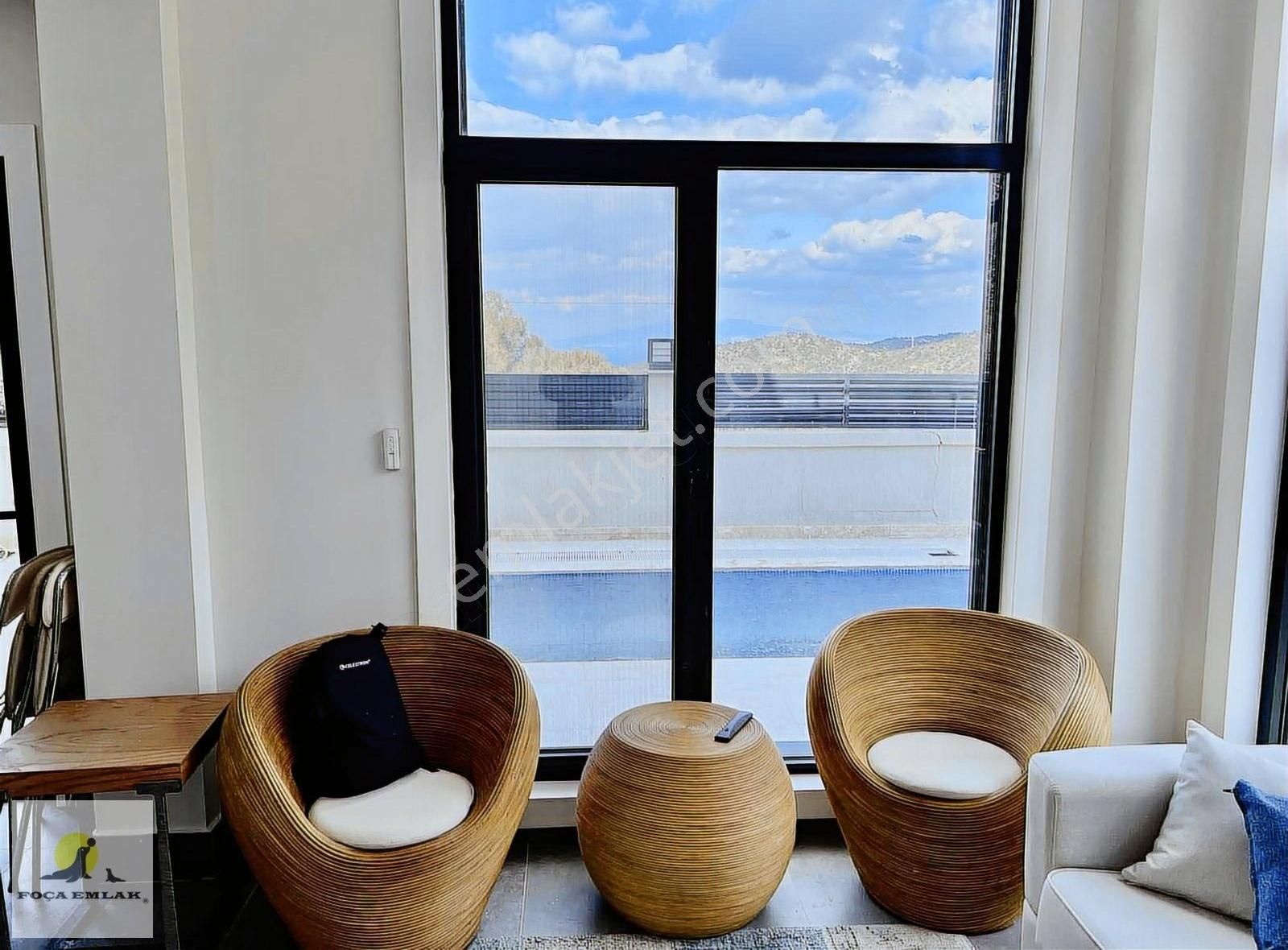 Foça Emlak'tan Sazlıca Da Satılık Muhteşem Konumda 3+1 Taş Villa - Görsel 32