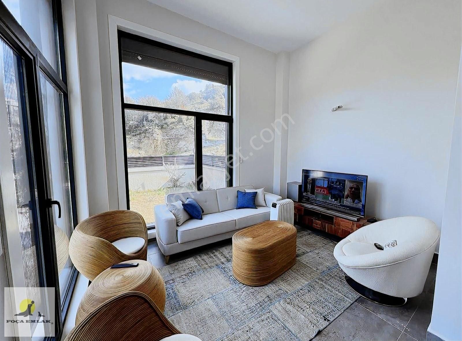 Foça Emlak'tan Sazlıca Da Satılık Muhteşem Konumda 3+1 Taş Villa - Görsel 20