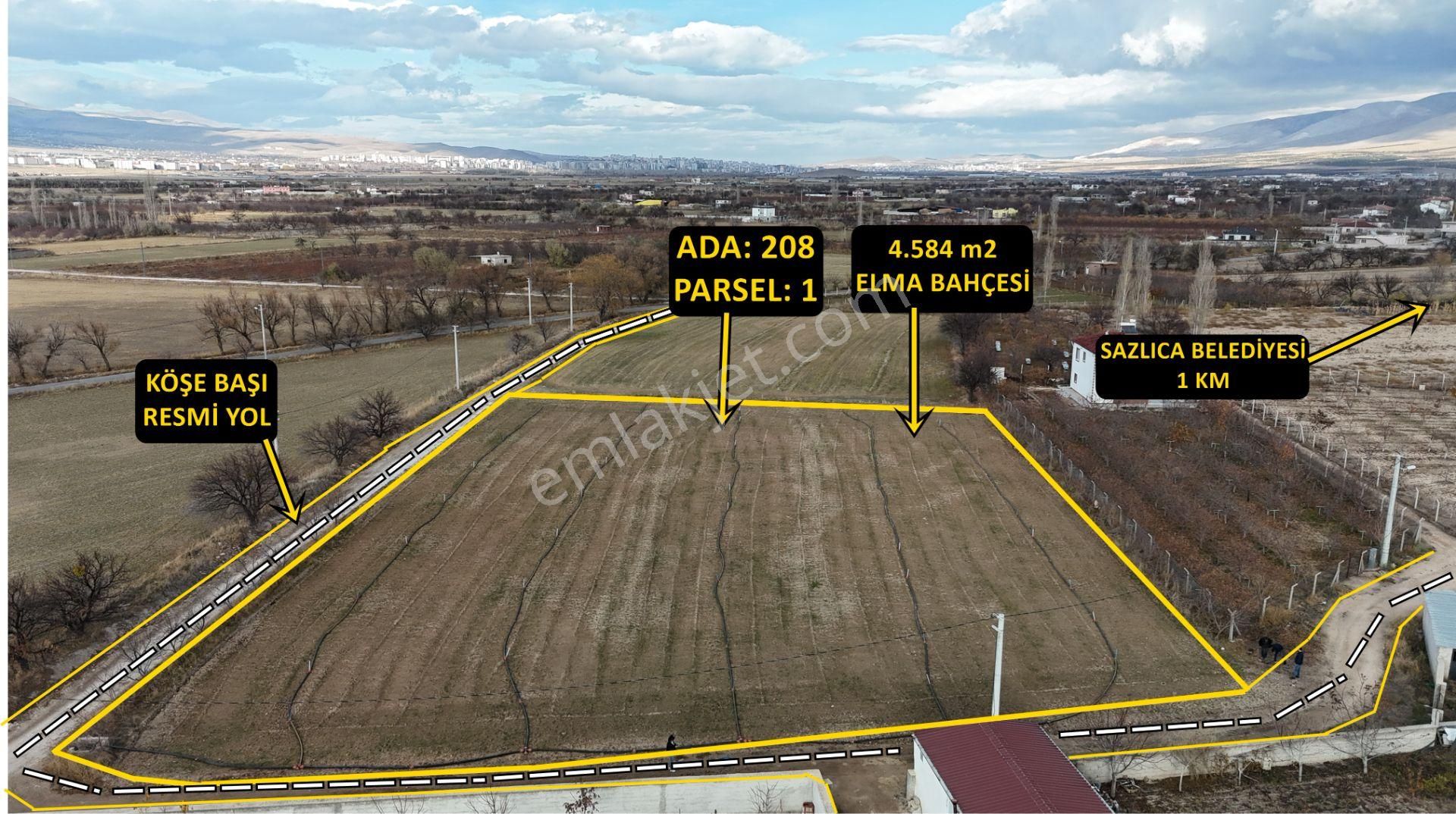E.gökal Sazlıca Köşe Başı 4.584 M2 Elma Bahçesi Ekim Alanı Uygun