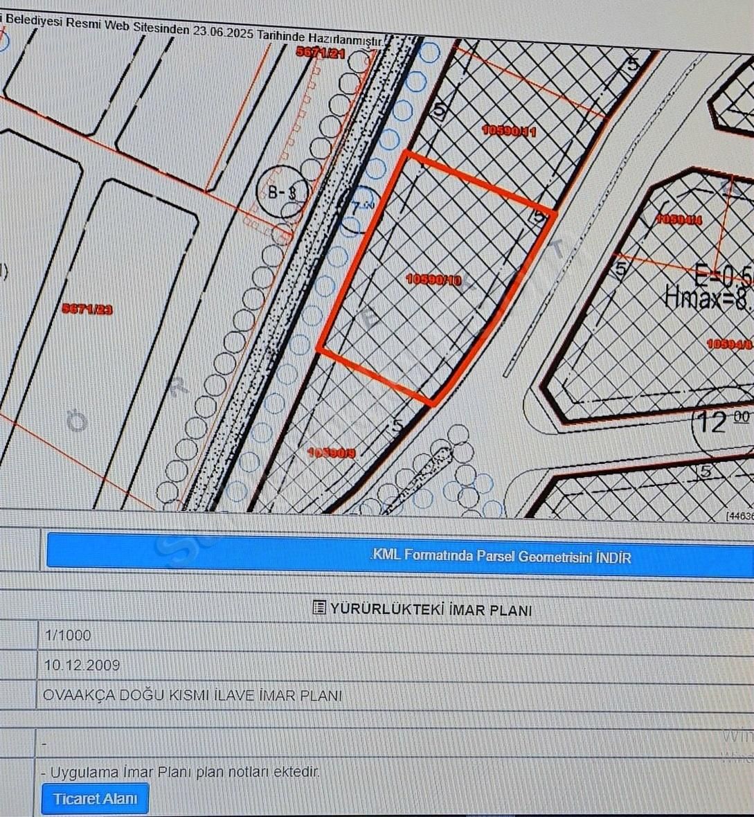 Ovaakça 'da Satılık Ana Asfalt 'a Cephe Ticari İmarlı Arsa - Görsel 2