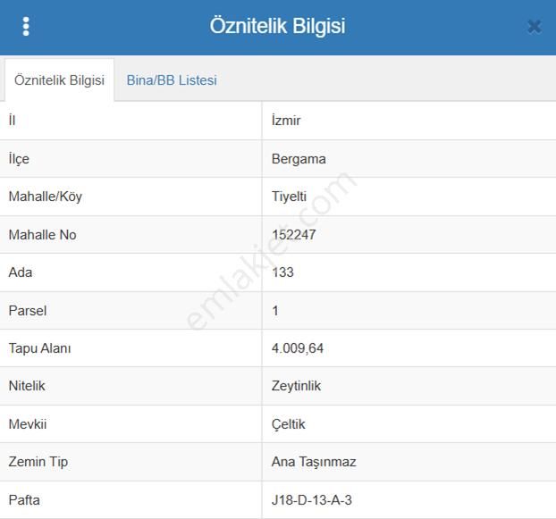 Bergama Tiyelti Köyünde 4 Dönüm Zeytinlik Satışta - Görsel 3