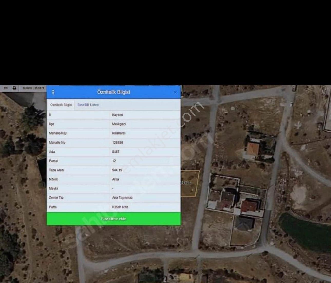 Kayseri Manzaralı Fırsat Villa Parseli