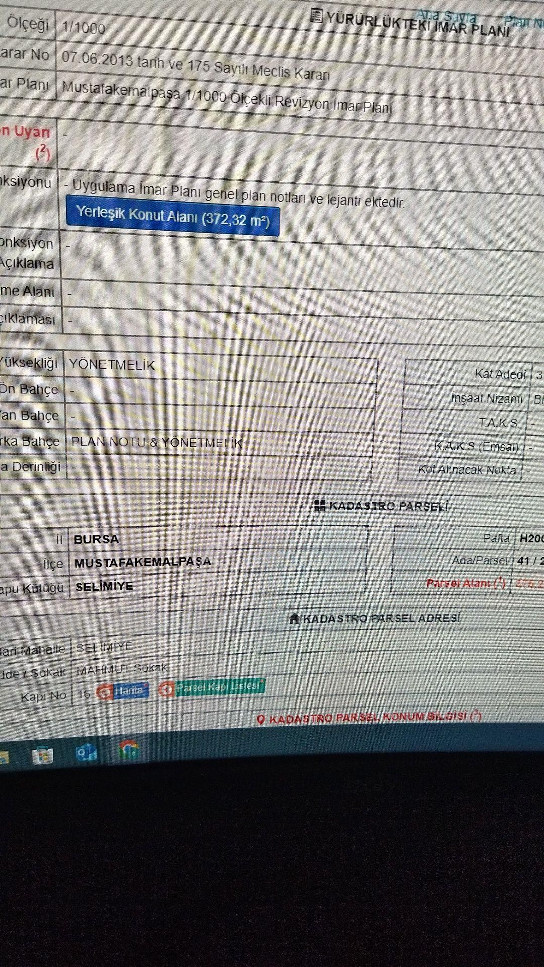 İlçe Merkezinde 380m2 Konut İmarlı Arsa Mustafakemalpaşa Da - Görsel 6