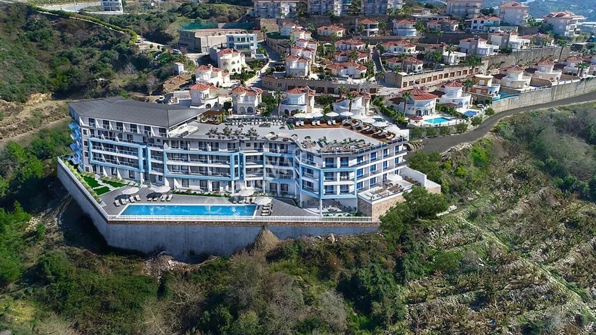 Kargıcak’da Deniz Manzaralı Eşyalı 1+1 Daire