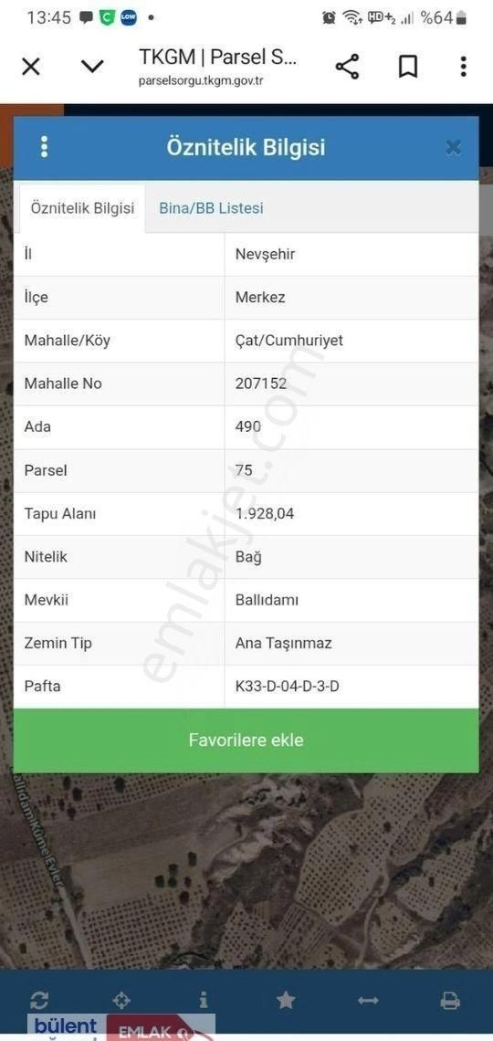 Çat Cumhuriyette Satılık Çok Uygyn Bağ