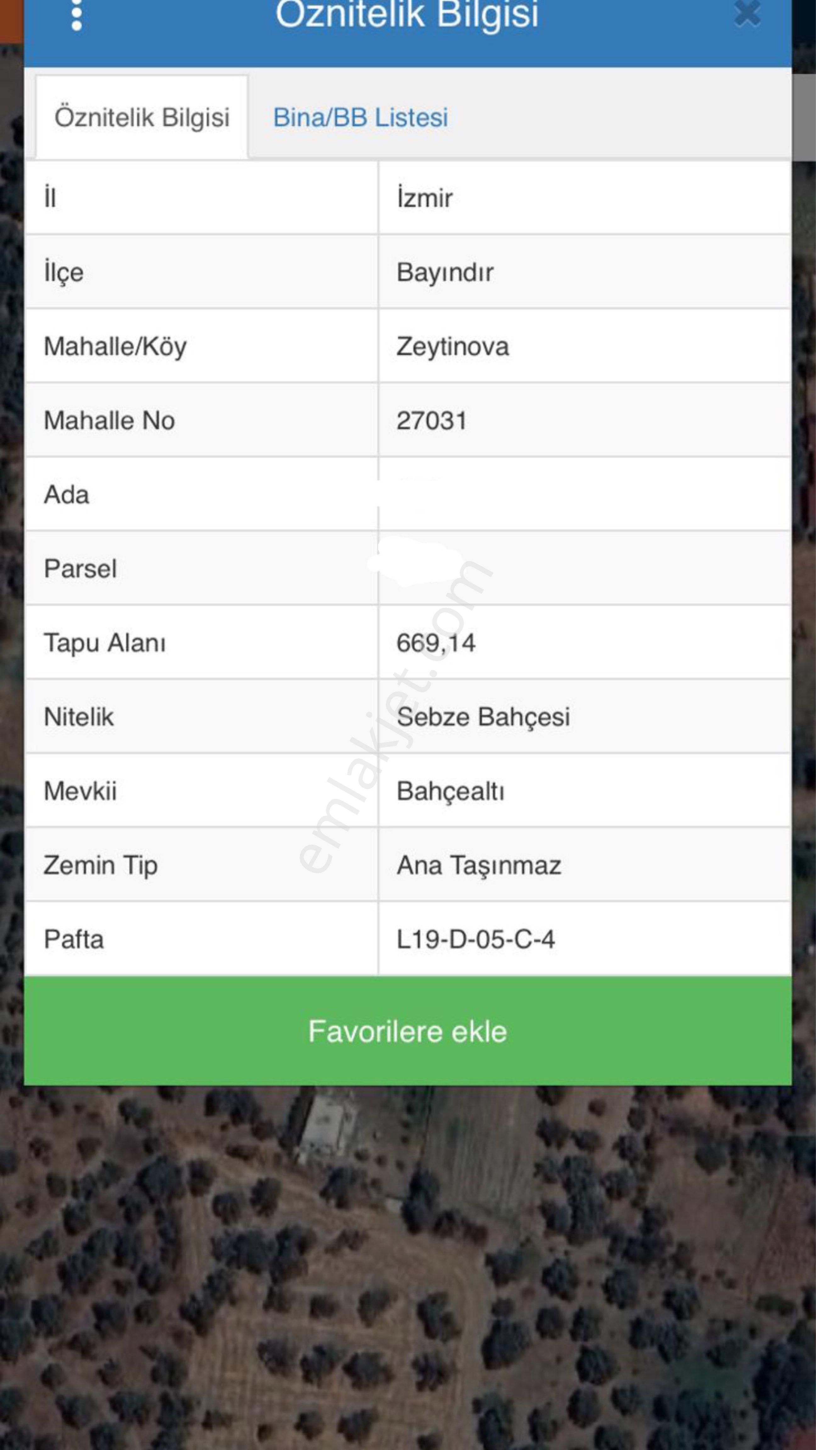 Satılık Bahçe – Zeytinova Mahallesi / Bayındır / İzmir - Görsel 3