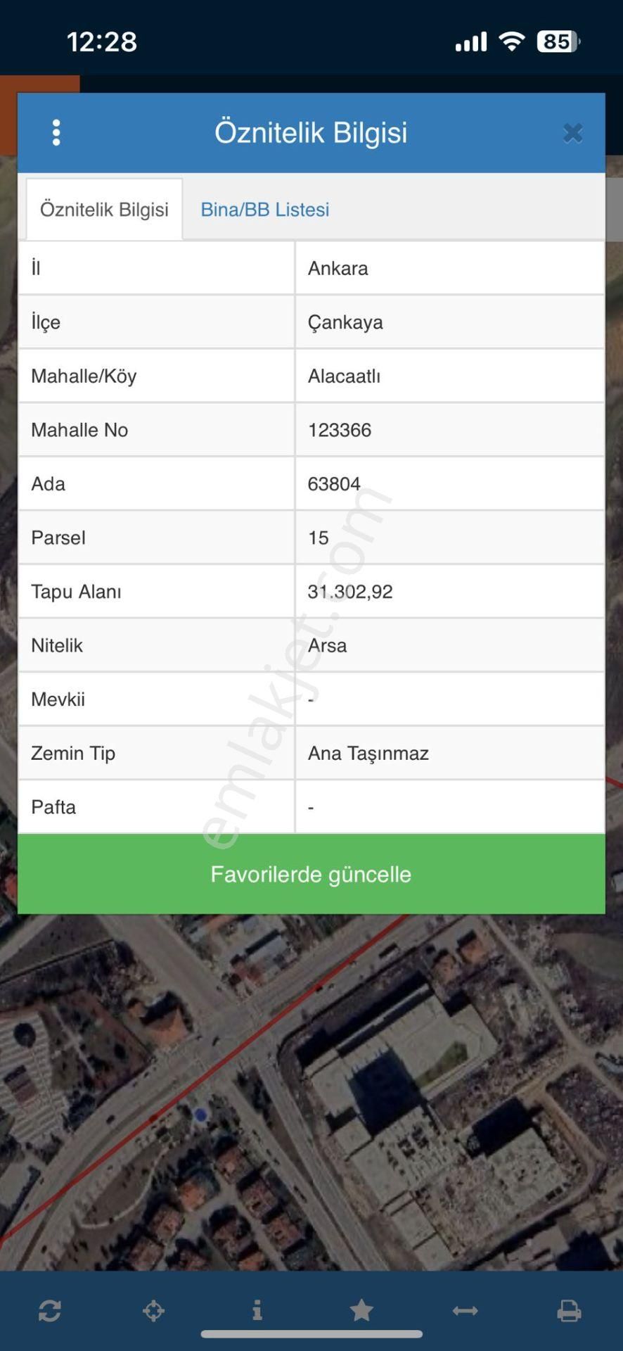Çankaya Alacaatlı'da Yatırıma Uygun 55 M² Satılık Arsa