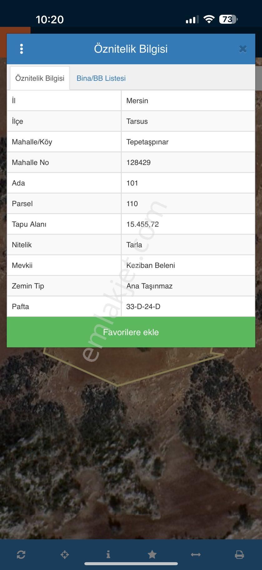 Tepetaşpınar Mahallesi 15 Dönüm Satılık Tarla