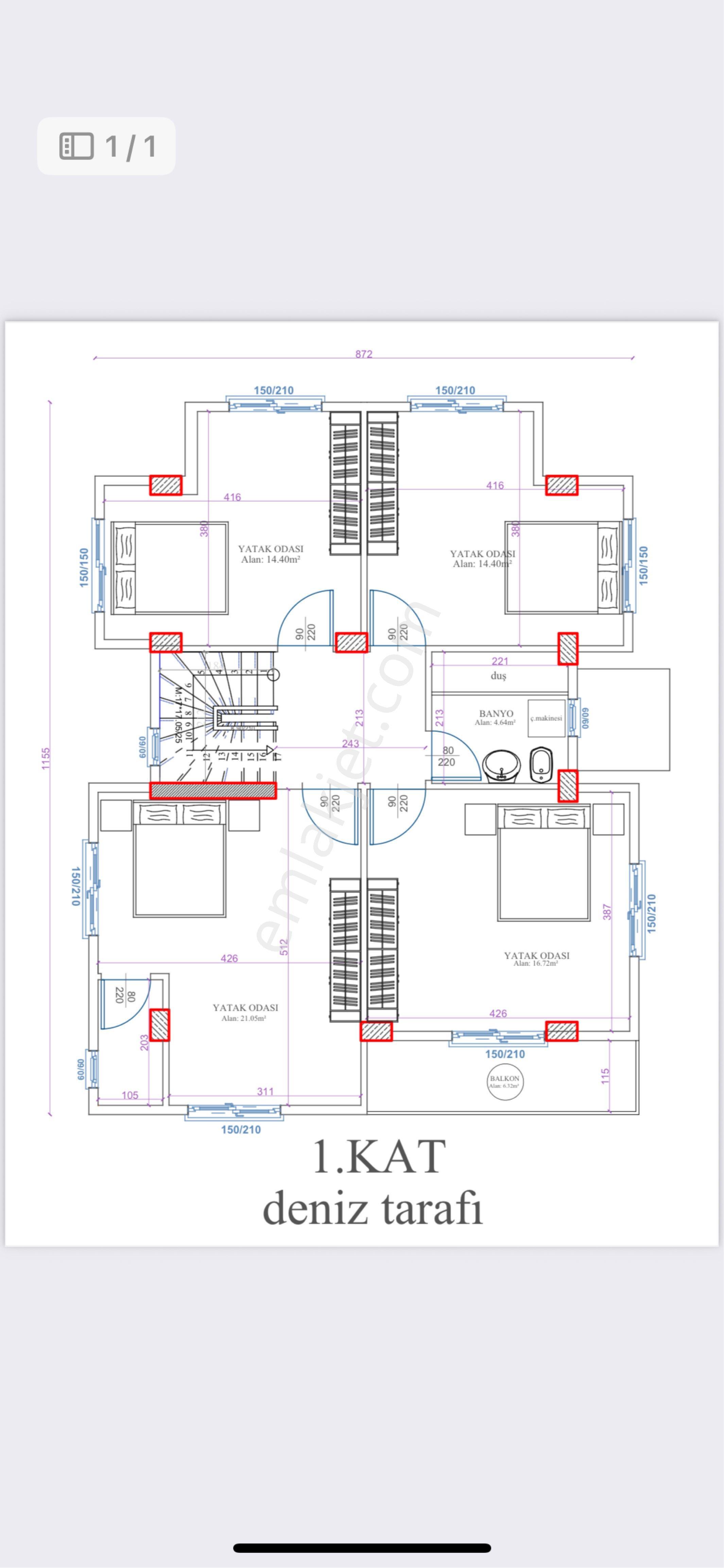 Yeniçiftlik Dereağzı Mah. Hazır Projeli 318 M2 Müstakil Arsa - Görsel 11
