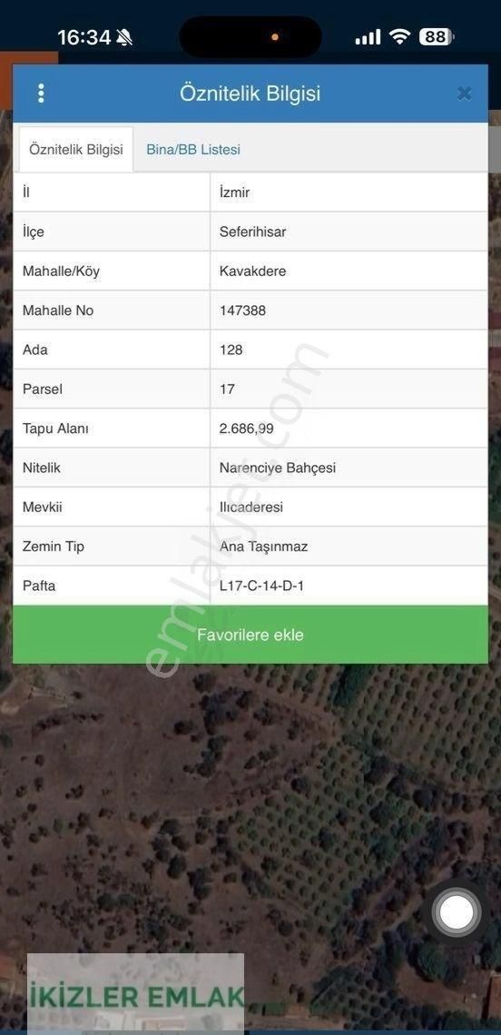 Seferihisar Kavakdere’de Satılık Tek Tapu 2660 Metre² Arsa - Görsel 13