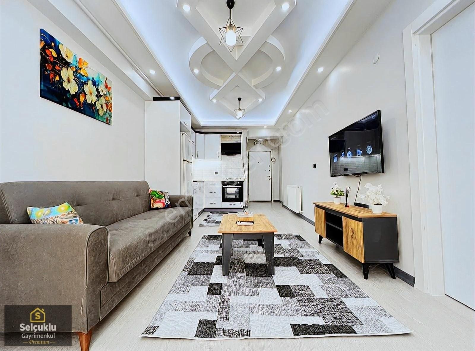 Merkezi Konumda - Mülkiyetli - Tasarımlı 1+1 Eşyalı Daire
