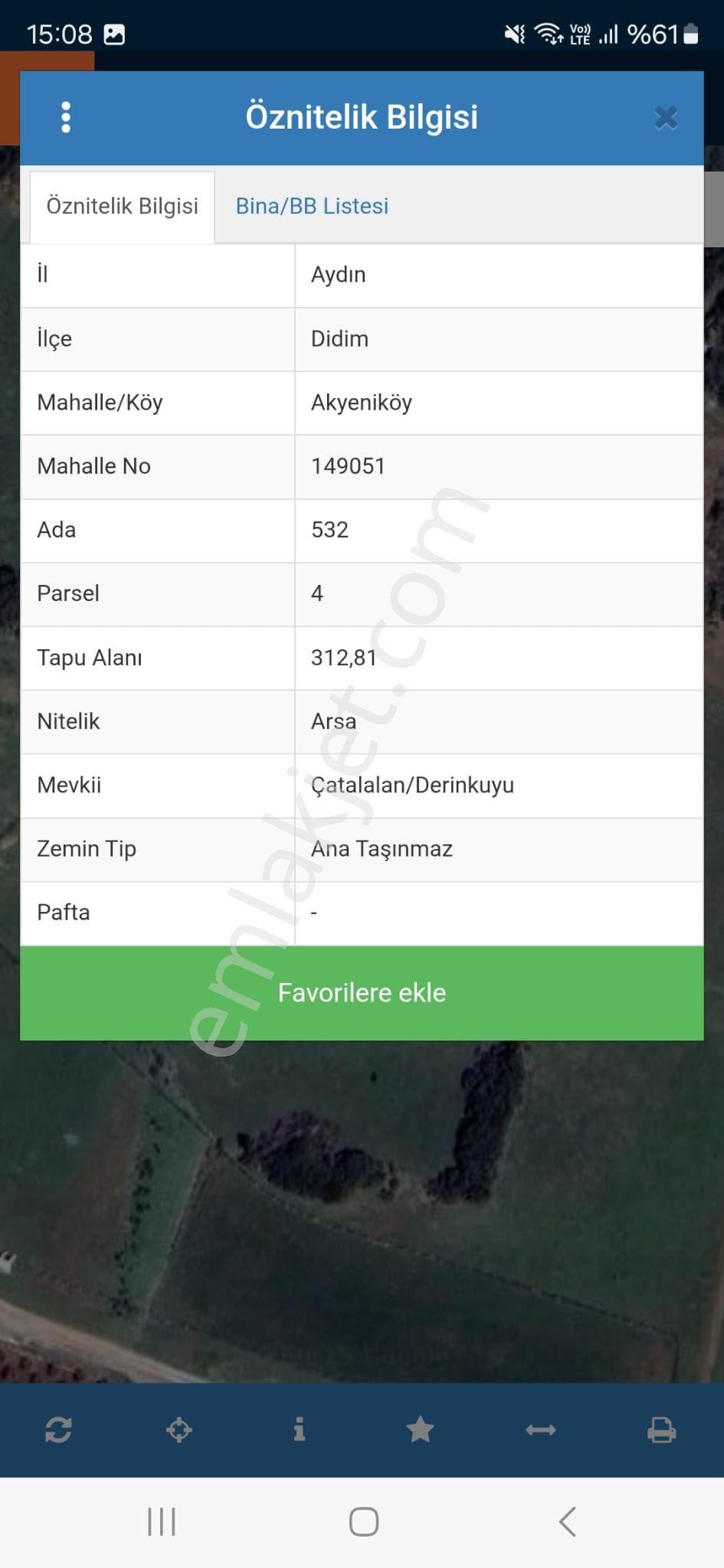 Balova 1 ‘de İyi Konumlu Arsa.