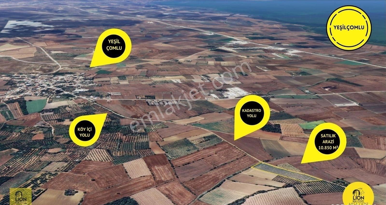 Bandırma Yeşil Çomlu Mahallesinde10.850m² Satılık Tarla