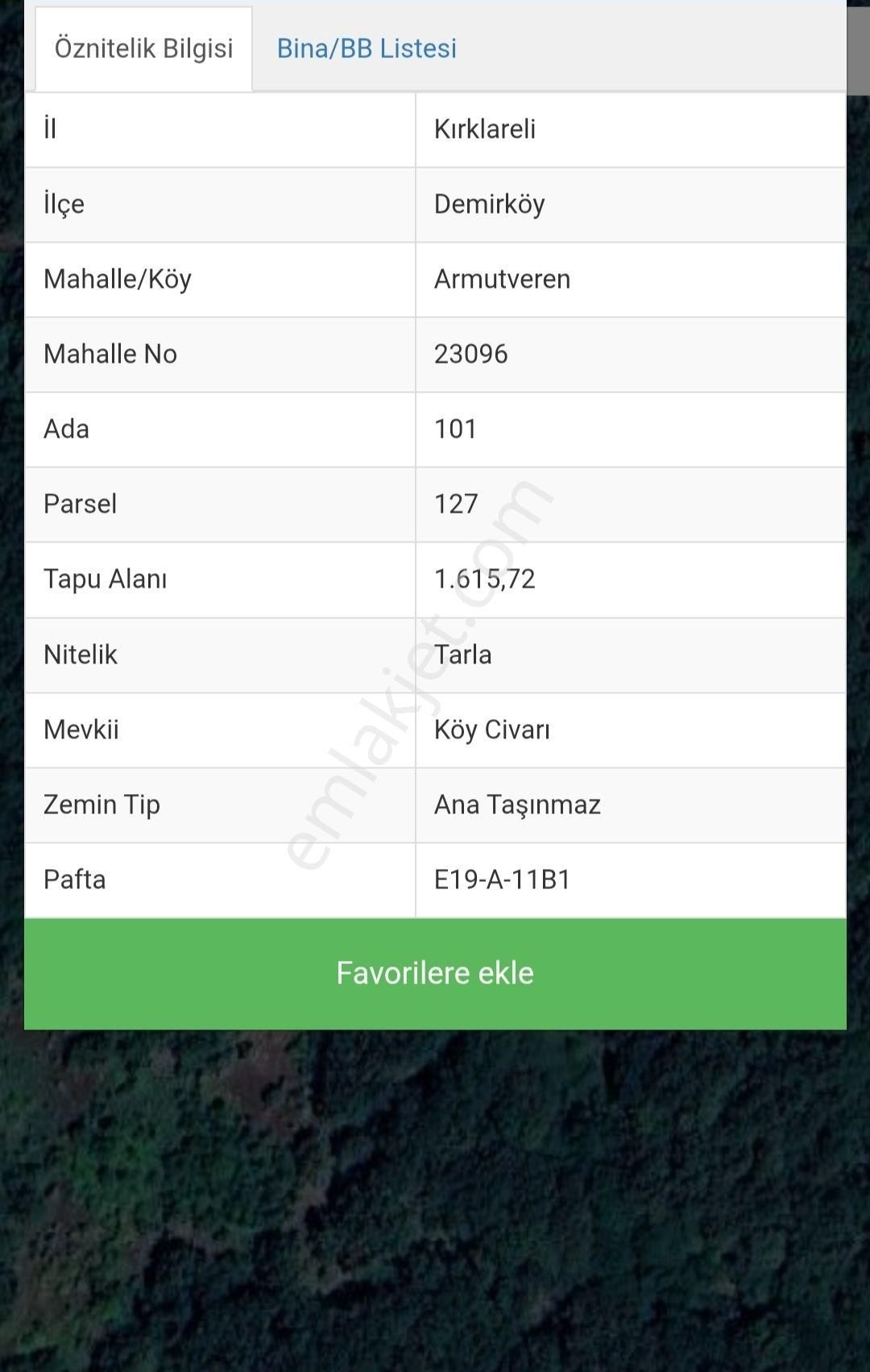 Sahibinden 1615 M2 Doğa Harikası Tek Tapu Arazi