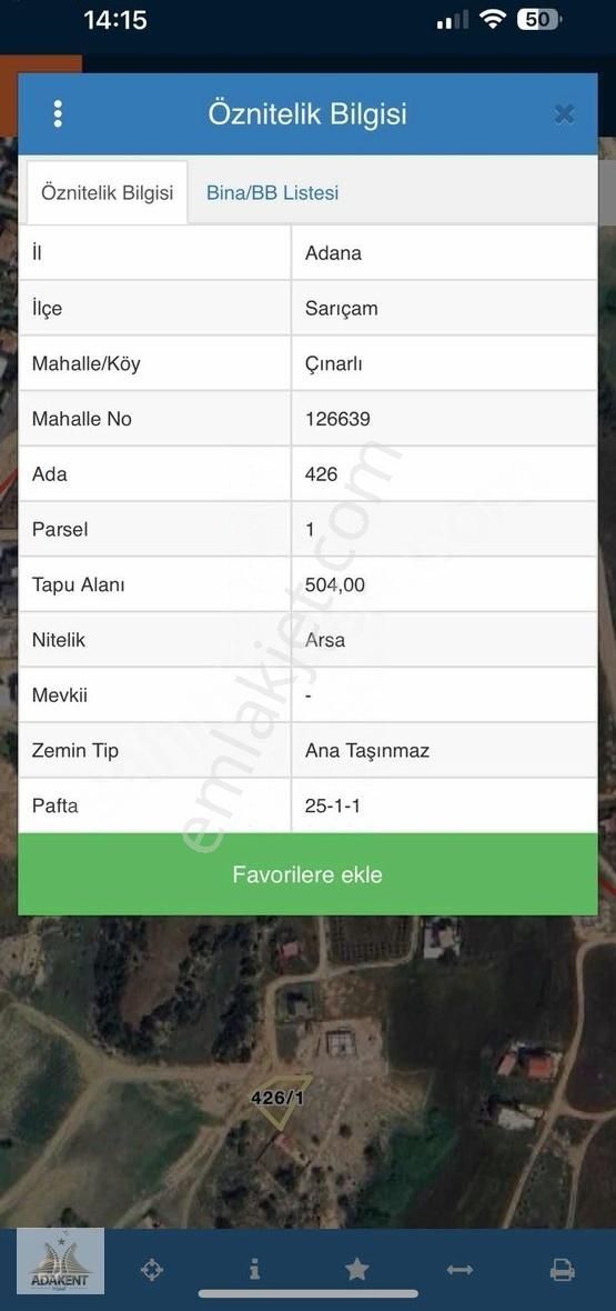Adakentden Çınarlıda Mükemmel Konumda Villa Arsası - Görsel 2