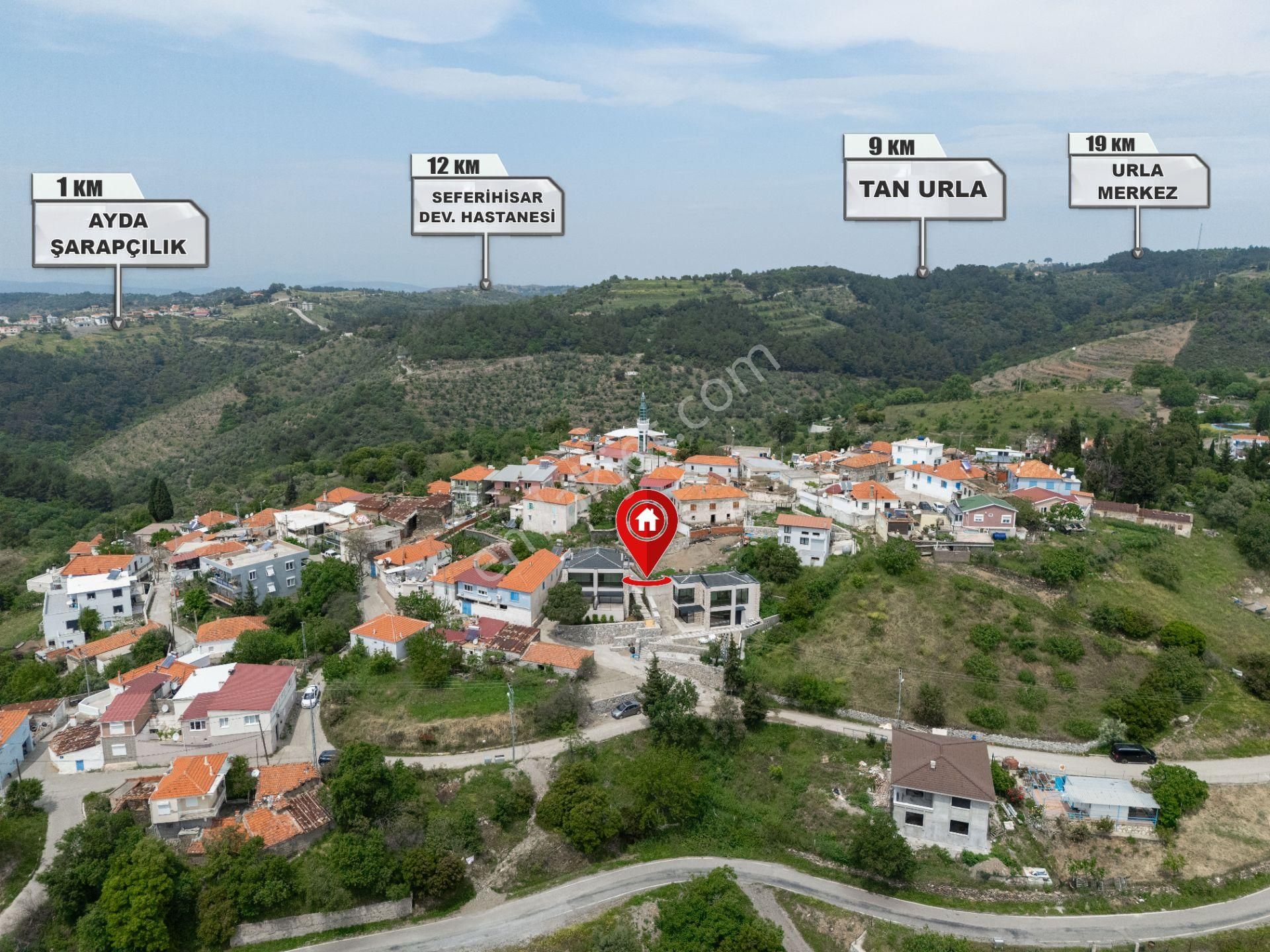 Seferihisar Gödence'de Satılık 2+1 Lüks 2025 Yapımı Taş Villa - Görsel 11