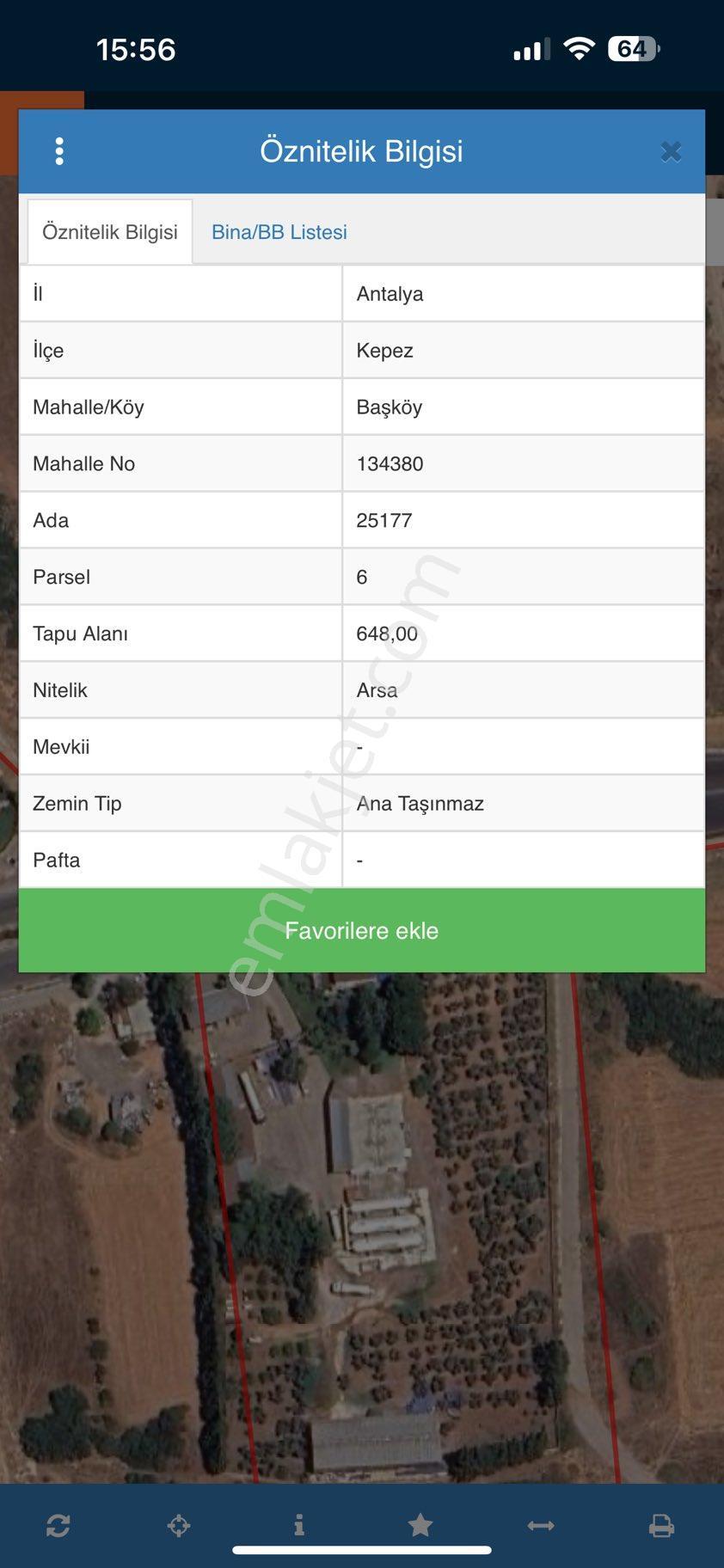 Antalya Satılık Villa Arsası 648 M2