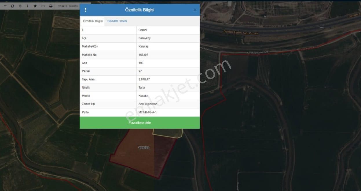 Denizli Sarayköy'de Termal Oteller Yakını Satılık Arazi - Görsel 7