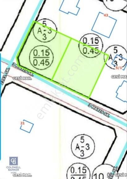 Gesi Bahçelievler' De Satılık " 1428 M2 " Villa Arsası.