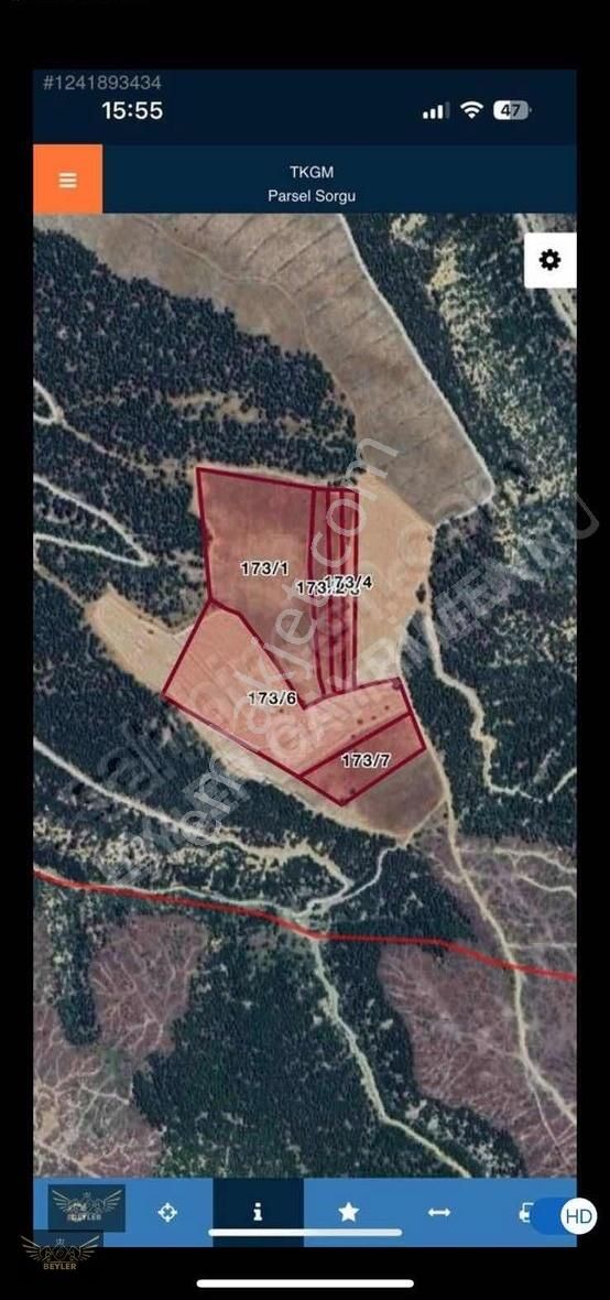 Burdur Kemer Akçaören'de 95.000m2 Satılık Müstakil Tarla - Görsel 6