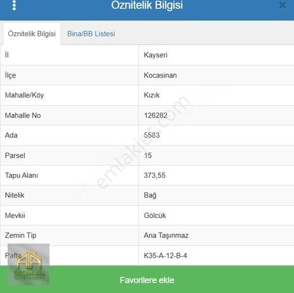 Kızık Mh Satılık Bağ & Bahçe