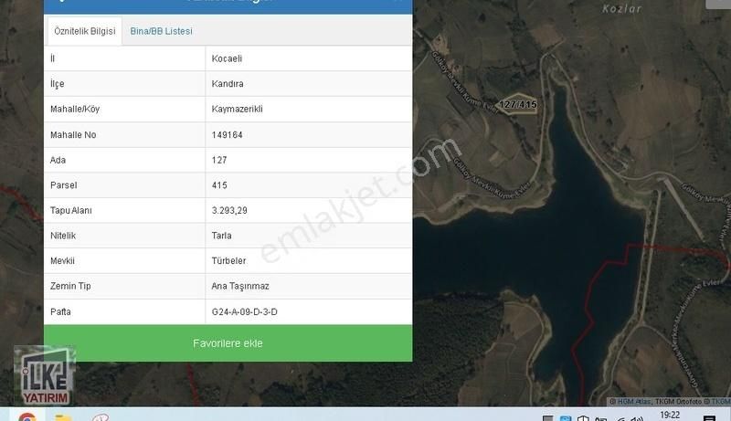 Kandırada Göl Kenarı İmarlı Arsa