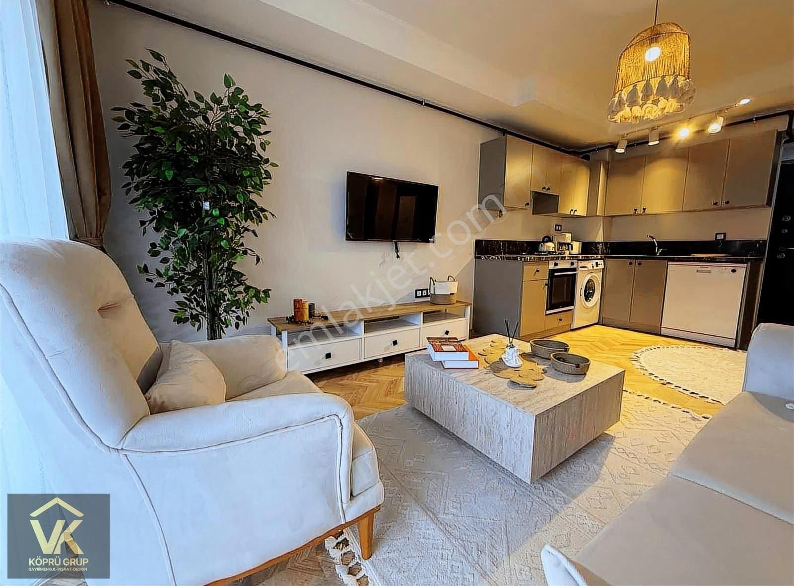 Köprü Grup'tan Kiralık Eşyalı Özel Dizayn 1+1 Daire