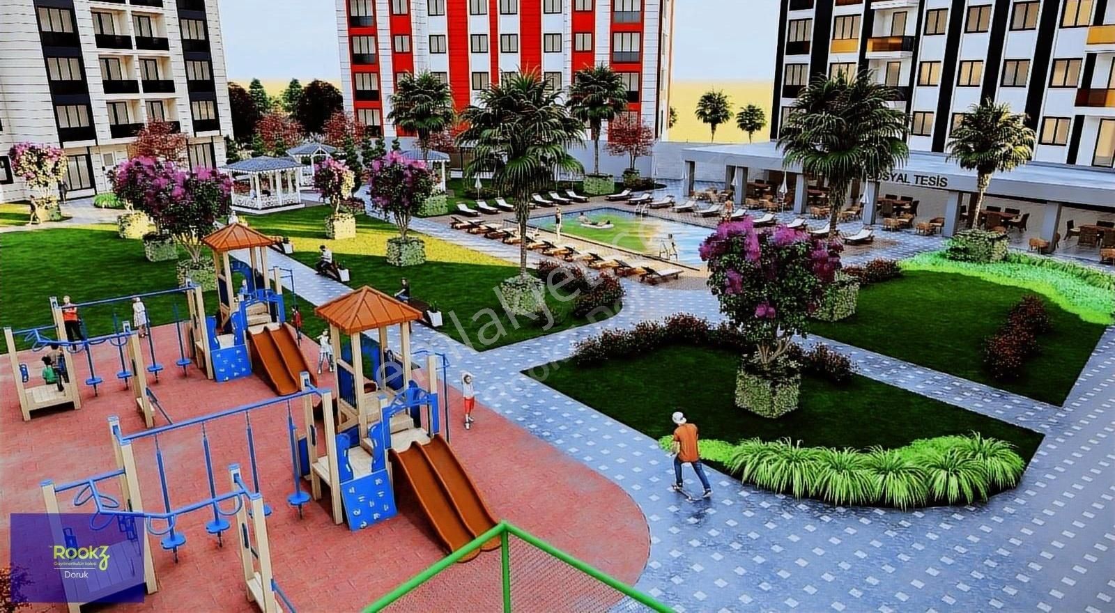 Rookz Doruk'dan Merkezi Konum'da Site İçerisinde Geniş 2+1!!!!