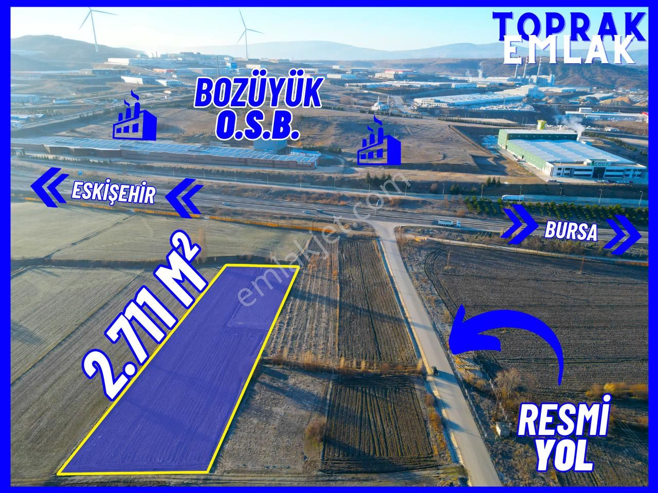 Bozüyük Sanayi Karşısı Mor Alanda Yatırım Fırsatı!