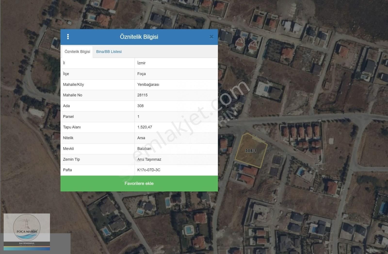 Foça'da 3 Villa Yapımına Uygun Merkezi , Köşe Konum Arsa - Görsel 4