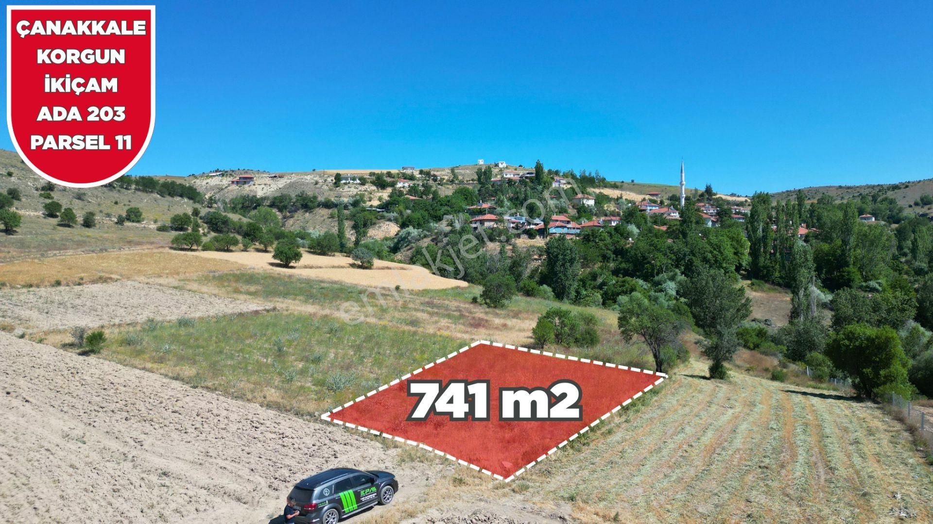 Çankırı Korgun İkiçam 'da Köye 150 Metre Mesafede Tarla
