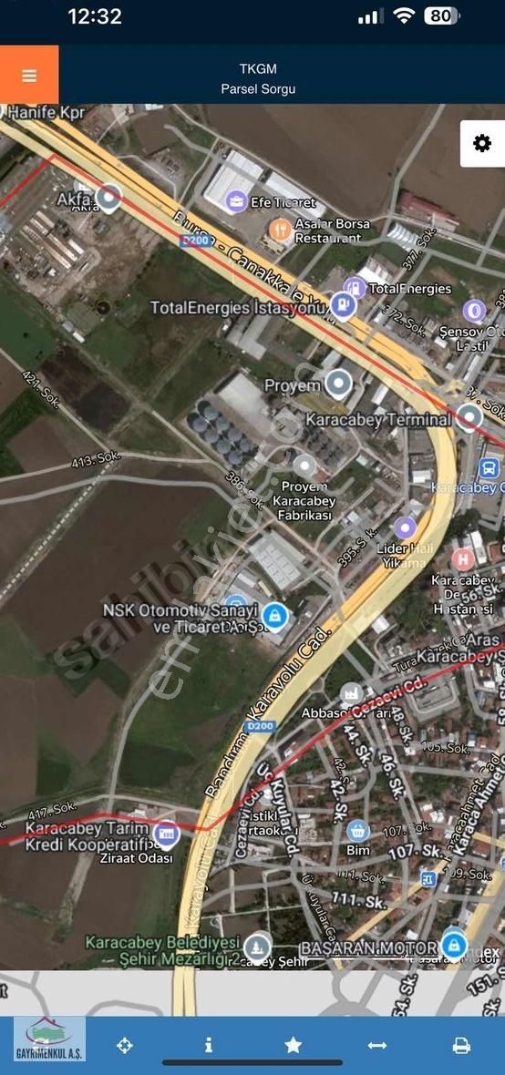 Bursa Karacabey De (hisseli) 470m2 Si Satılık Sanayi İmarlı Arsa - Görsel 8