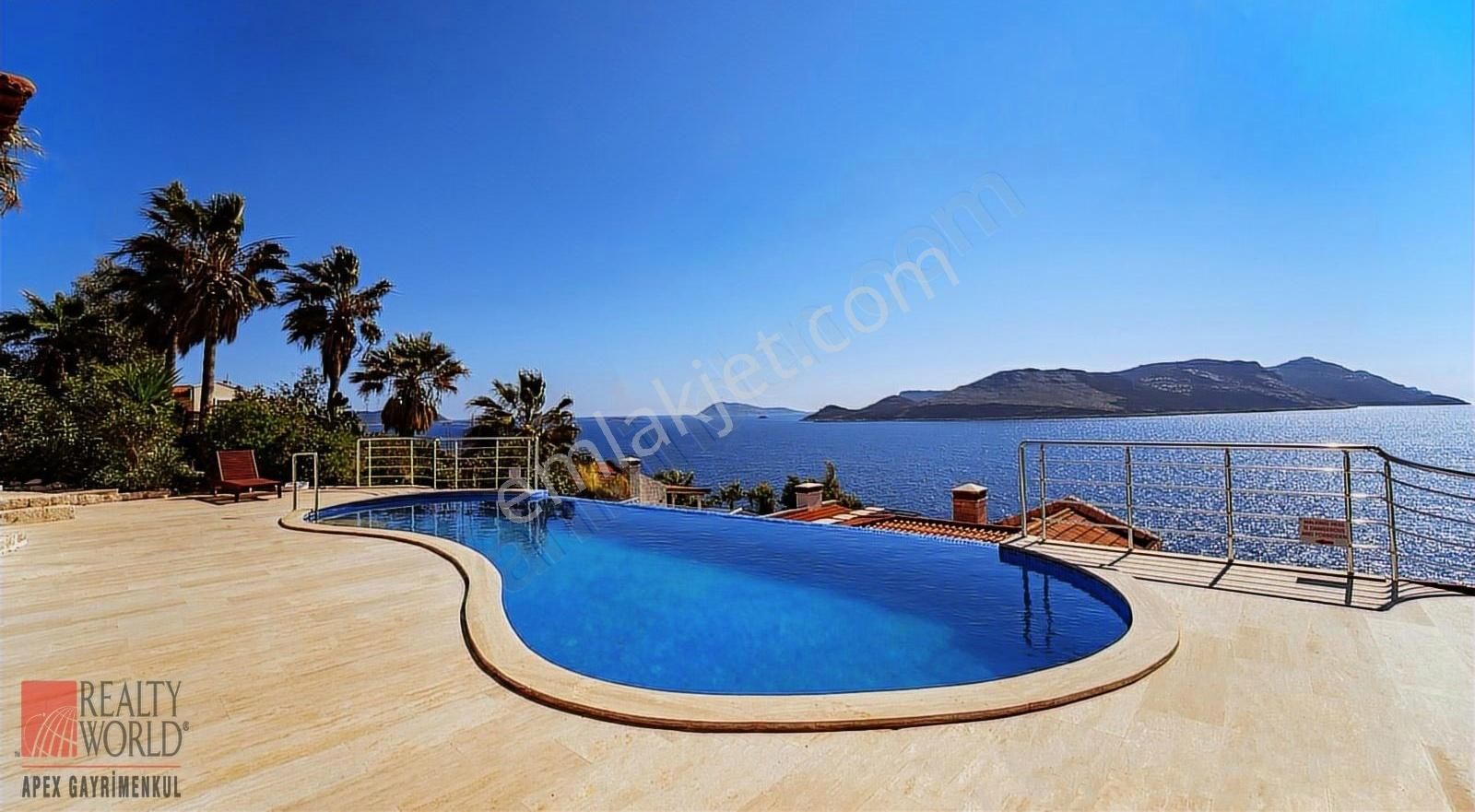 Kaş Çukurbağ Yarımadası Panoramik Meis Manzaralı 3+1 Villa - Görsel 16
