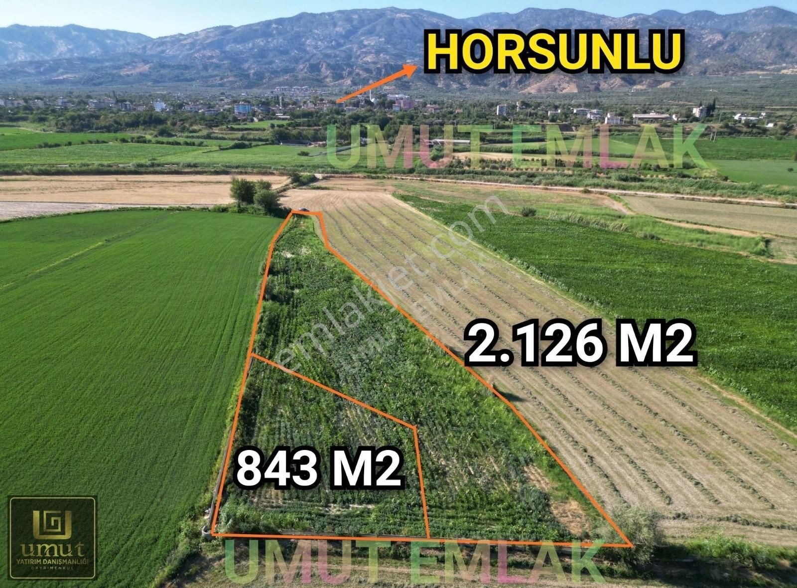 Aydın Horsunlu'da 842 M2 Ve 2.126 M2 Yatırımlık Yer Uygun Fiyata