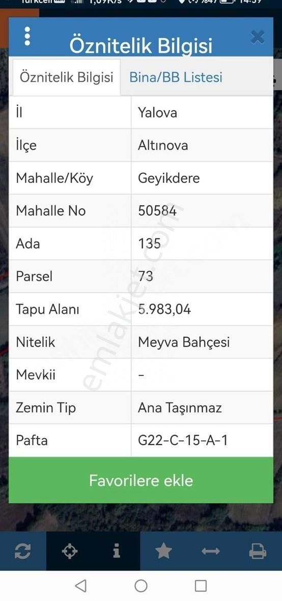 Likite Emlak'tan Geyikderede Yol Kenarı 6 Dönüm Yatırımlık Tarla