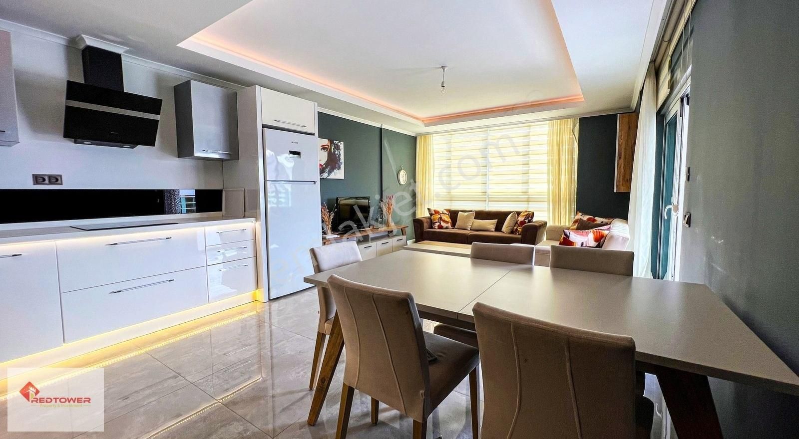 Alanya Oba'da Eşyalı Geniş Balkonlu 3+1 Satılık Daire - Görsel 20